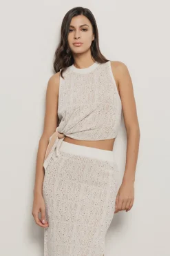 Top|Maglieria^Gaëlle Top in maglieria • - Paris Off white