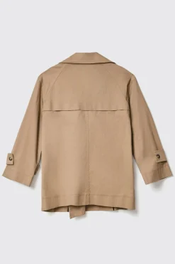 Capispalla^Gaëlle Trench doppiopetto con abbottonatura nascosta in gabardina • - Paris Safari