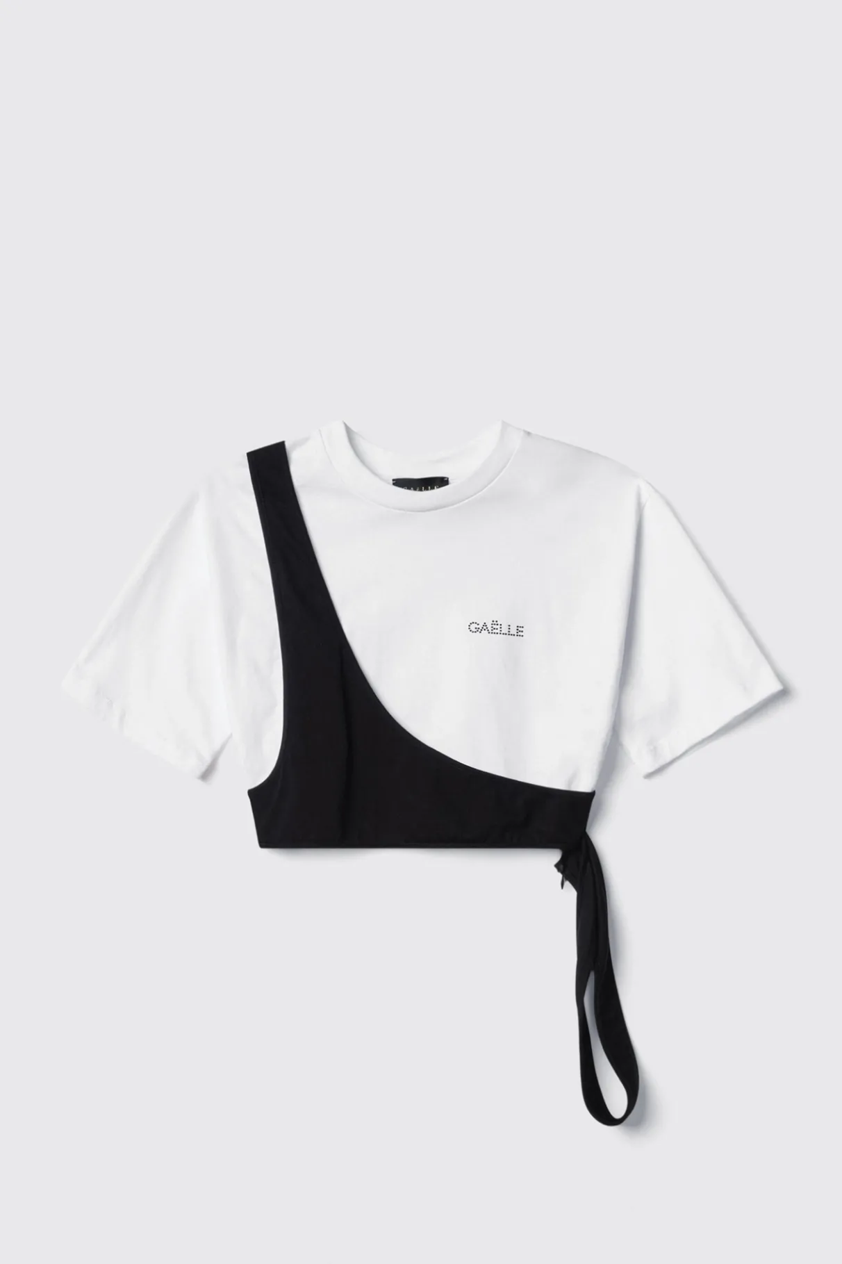 T-Shirt^Gaëlle T-shirt crop con dettaglio monospalla • - Paris Bianco