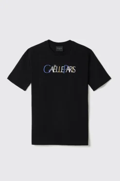 T-Shirt^Gaëlle T-shirt in jersey girocollo con ricamo • - Paris Nero