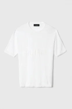 T-Shirt^Gaëlle T-shirt in maglieria con logo • - Paris Bianco