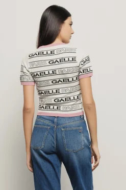 T-Shirt^Gaëlle T-shirt logo • - Paris Madreperla-fucsia