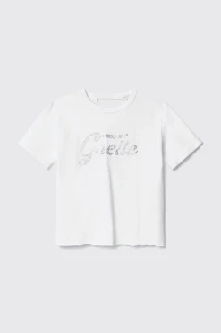 T-Shirt^Gaëlle T-shirt paricollo con dettaglio apertura sul retro • - Paris Bianco